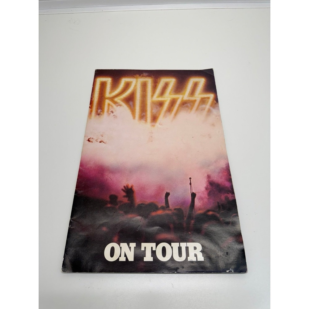 Vintage 1976 KISS On Tour Super Concert Book Program 16"x12" w/ Iron-On Transfer